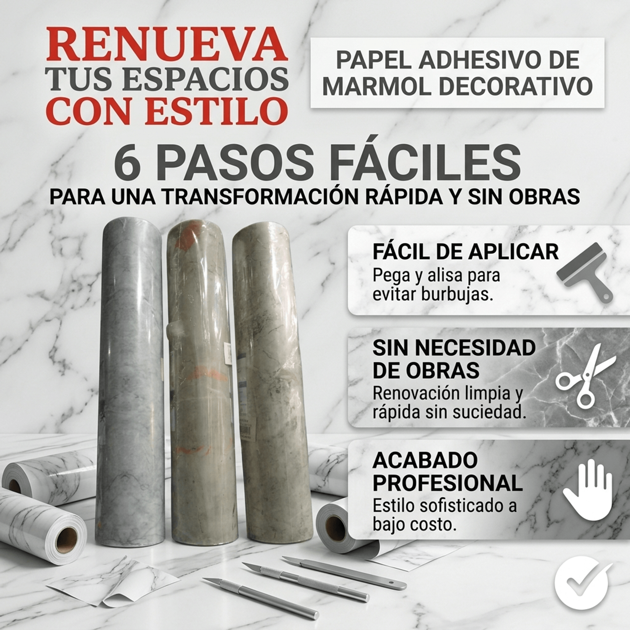 Vinil Adhesivo - 60 CMS LARGO X 3 MTS ANCHO